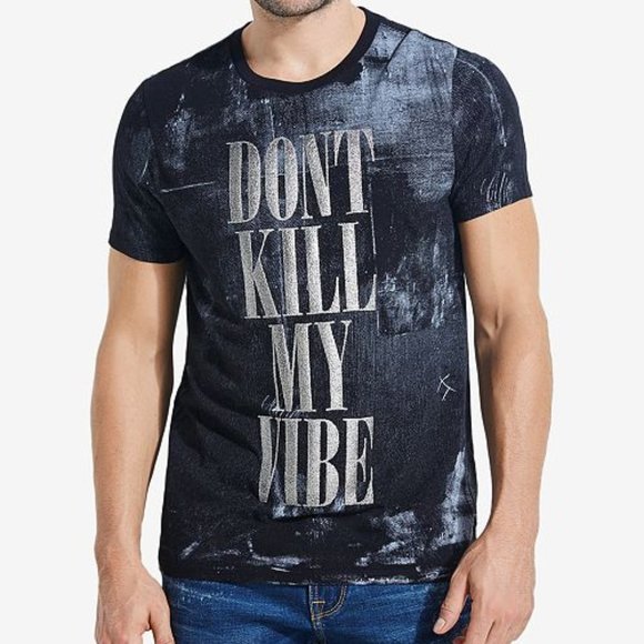 Guess Other - New GUESS Men's Don't Kill My Vibe Graphic Tee szM